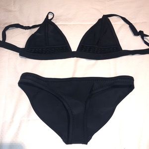 TRIANGL TWO PIECE BIKINI SET NAVY